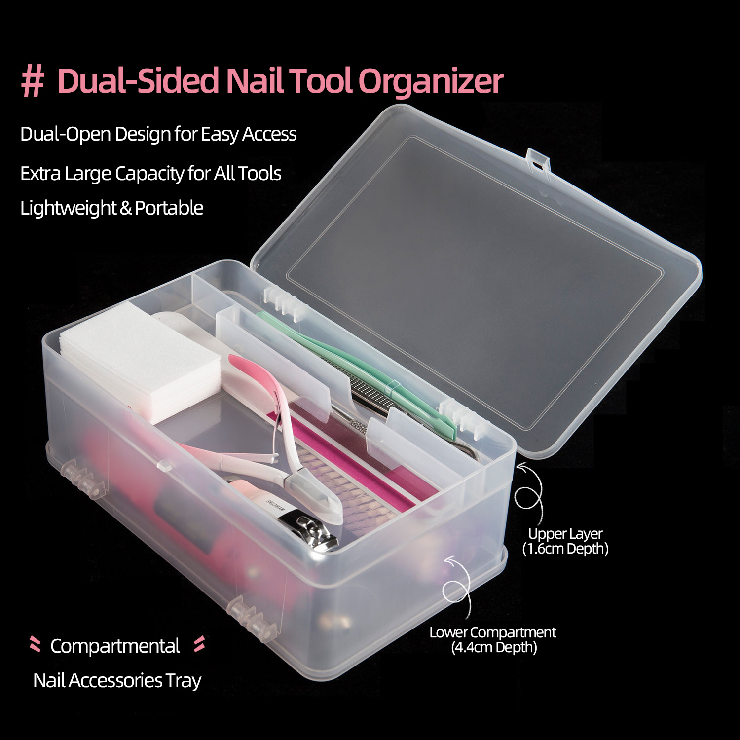 Dual-Open 2-Tier Super Capacit - Power Tools Storage 评论和价格