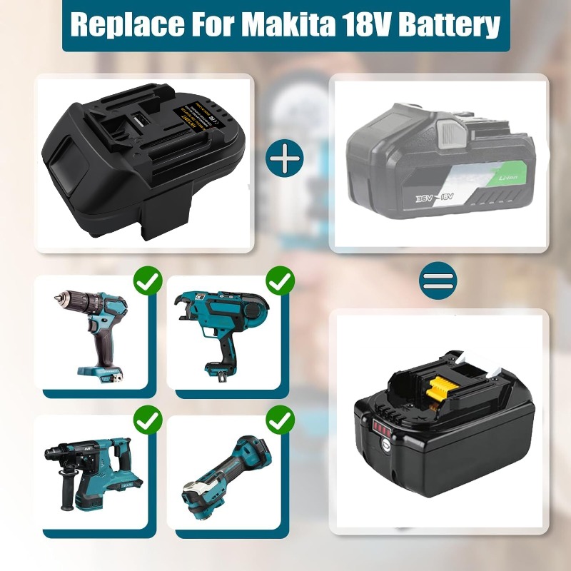 ALASICKA Battery Adapter HK18M - Power Tools Hikoki 评论和价格