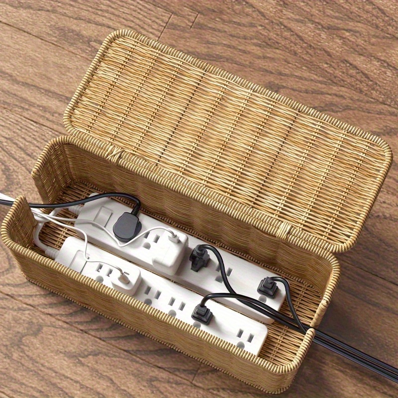 Handcrafted Rattan Cable Manag - Power Tools Storage 评论和价格