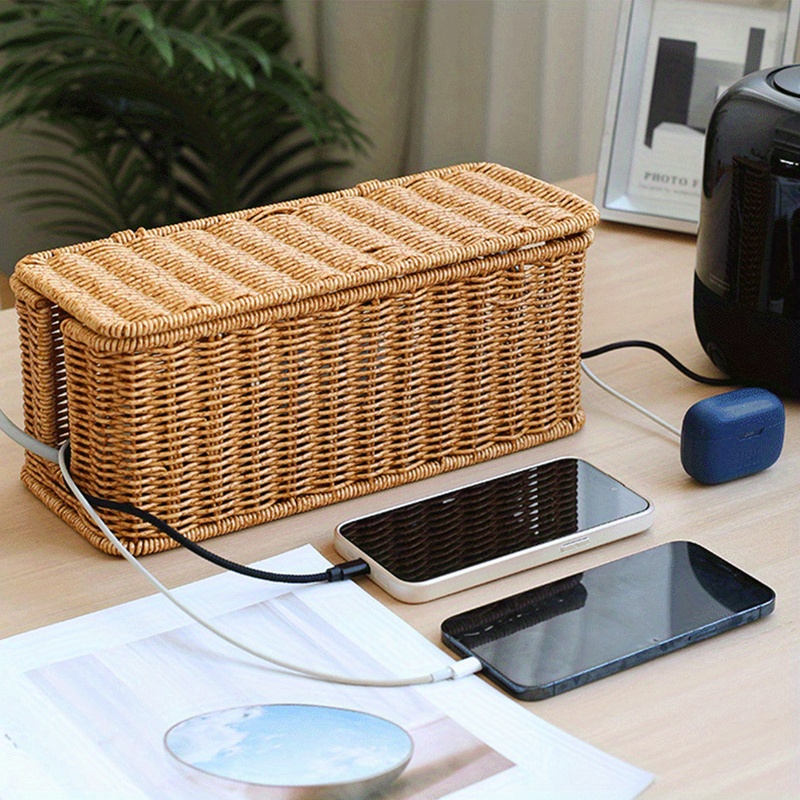 Handcrafted Rattan Cable Manag - Power Tools Storage 评论和价格