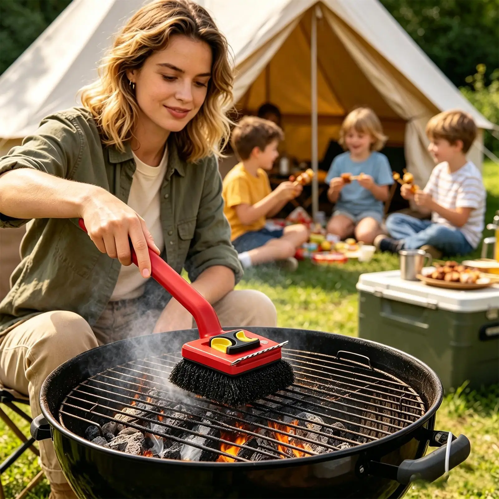 Long Handle Electric Grill Bru - Power Tools Red 评论和价格