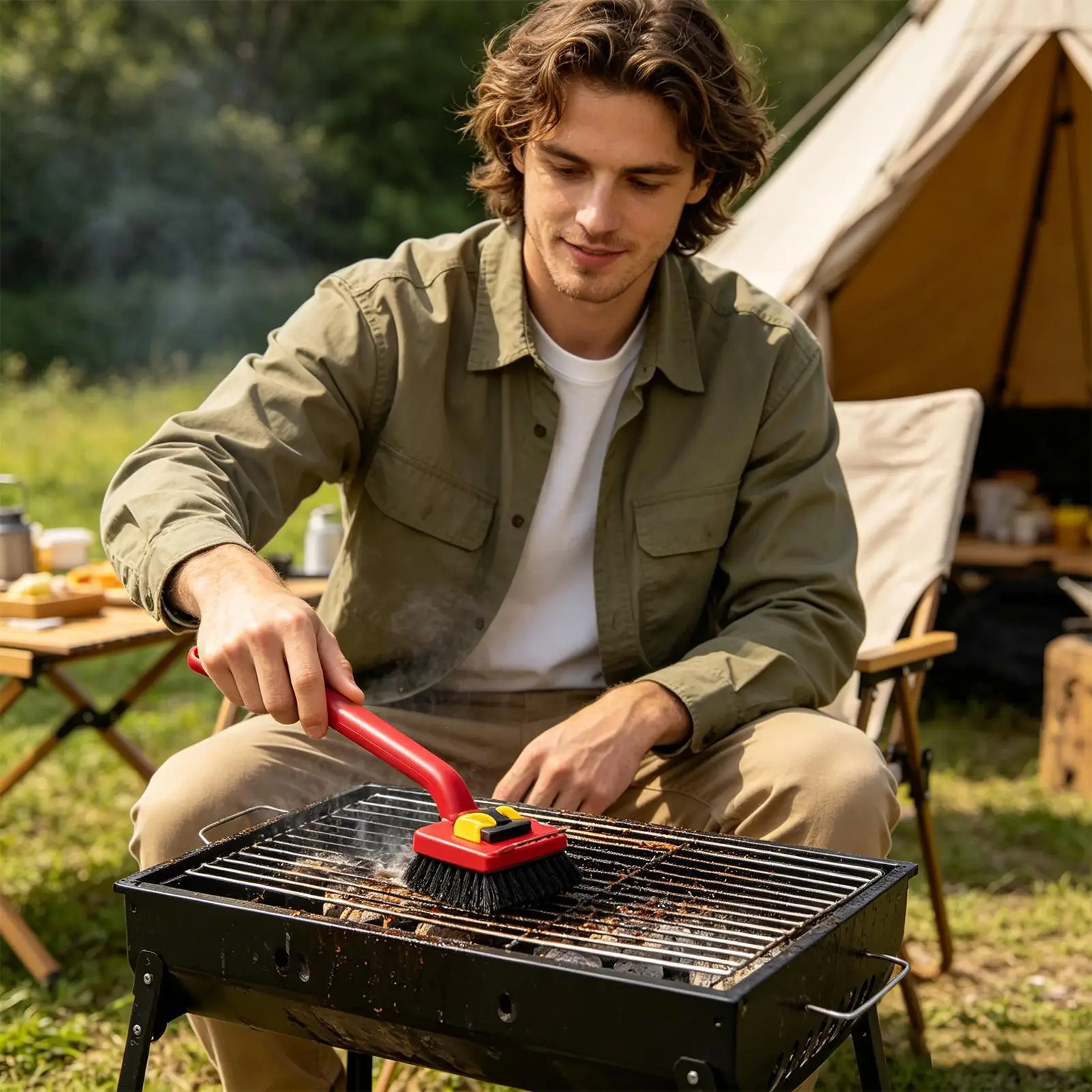 Long Handle Electric Grill Bru - Power Tools Red 评论和价格