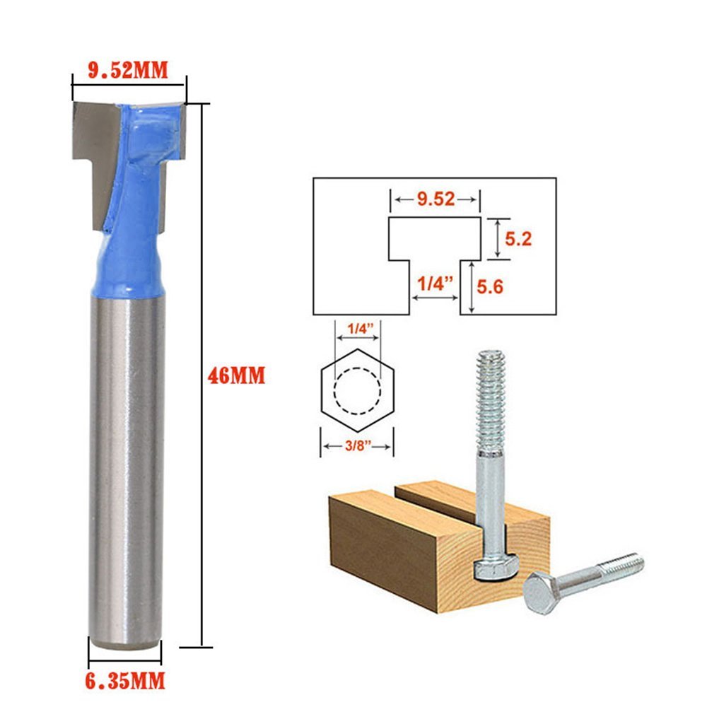 A11I 1/4 inch Shank T-Slot Cut - Power Tools For Woodworking 评论和价格